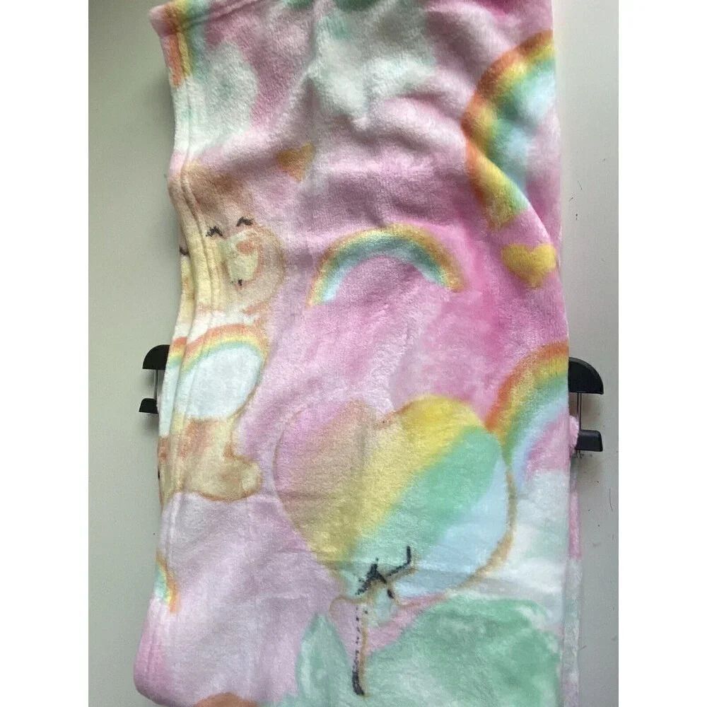 Care Bears Soft Plush Throw Blanket 50 X 70” Rainbow‎ Hearts Love Valentines NEW - Picture 13 of 14
